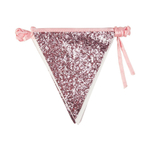 Гирлянда-флажки из ткани "Pink" 3м
