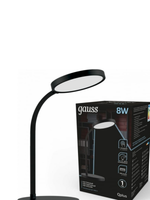 Св-к Gauss LED настольный Qplus GTL503 8W 500lm 4000K 170-265V черный диммируемый GT5032
