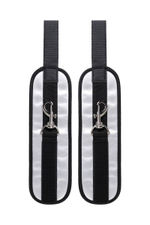 Черно-серебристые фиксаторы для рук на дверь Anonymo (Цвет: черный с серебристым)