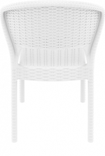 Стул пластиковый плетеный Siesta Contract Daytona, белый