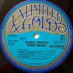 Barry White ‎– Barry White's Sheet Music (Голландия 1980г.)Т
