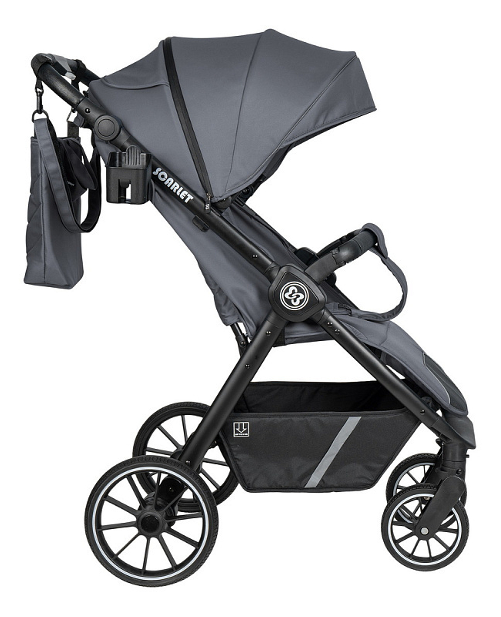 Коляска детская прогулочная Farfello Scarlet (Grafite/Графит HD-01)