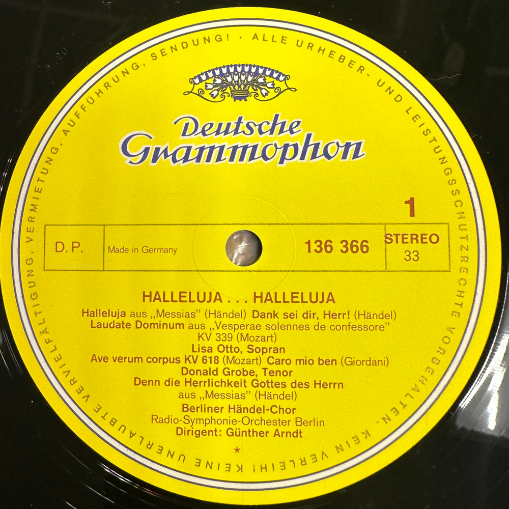 Берлинский хор Генделя , Симфонический оркестр Радио- Аллилуйя (Германия)