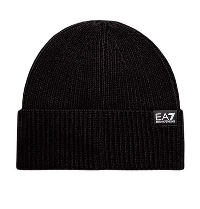 Шапка зимняя EA7 Moutain Core Beanie - Black