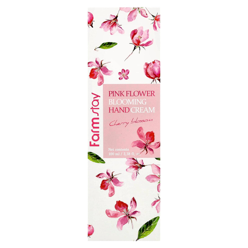 Farmstay, Крем для рук Pink Flower Blooming, вишневый цвет, 100 мл (3,38 жидк. унц.)