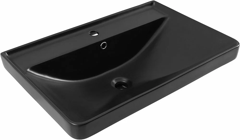 Тумба с раковиной Aquanet Вега 70 344122+329248 белая глянцевая