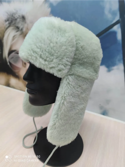 Ушанка теплая, зеленая, SilverFox