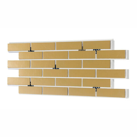 Клинкерная термопанель ППС Керамин Техас 3 Бежевый 1020х455 мм