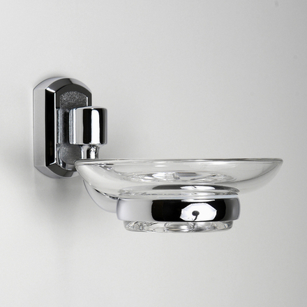 К-3029 мыльница стекло хром (блист)