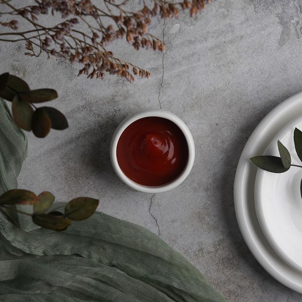 Соусник 35 мл d 5,3 см h3,5/3 см круглый белый фарфор P.L. Proff Cuisine [20]