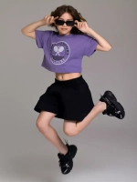 Костюм для девочки, футболка и шорты