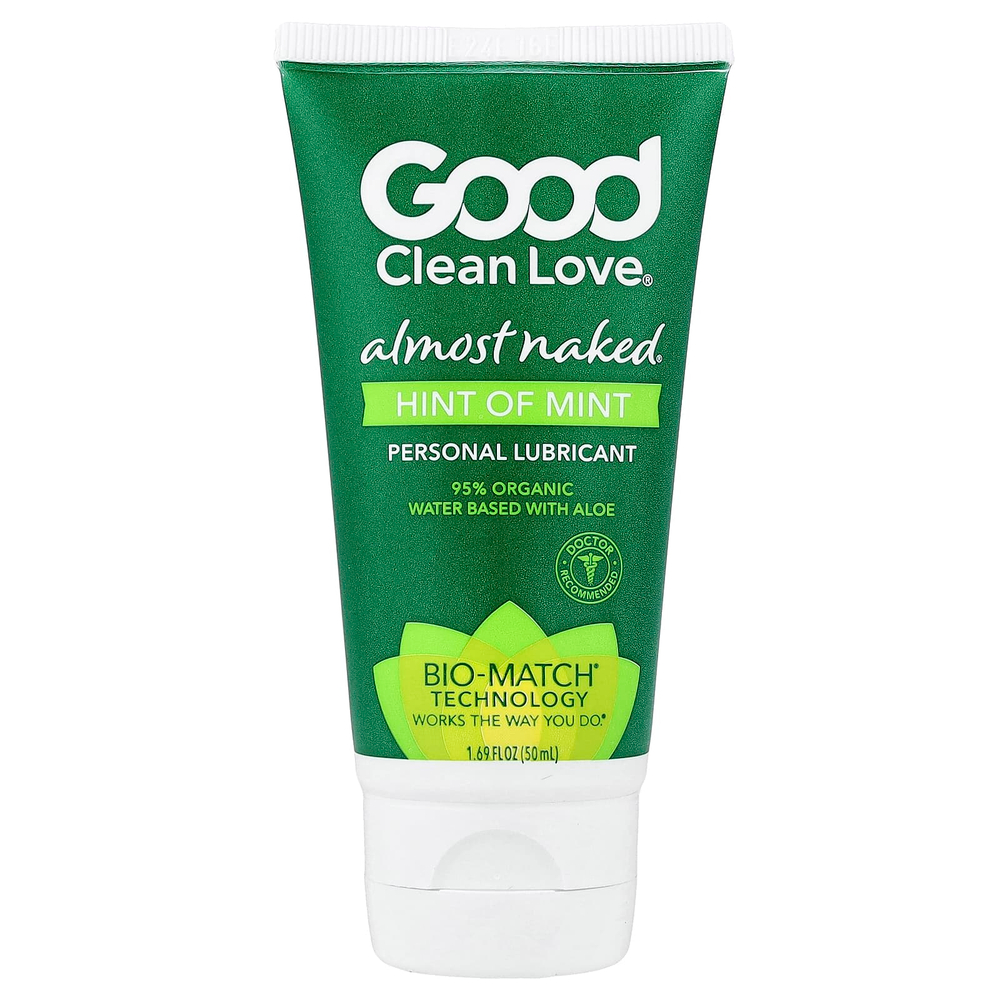 Good Clean Love, Почти Naked®, смазка для личной гигиены, с мятным вкусом, 50 мл (1,69 жидк. унции)