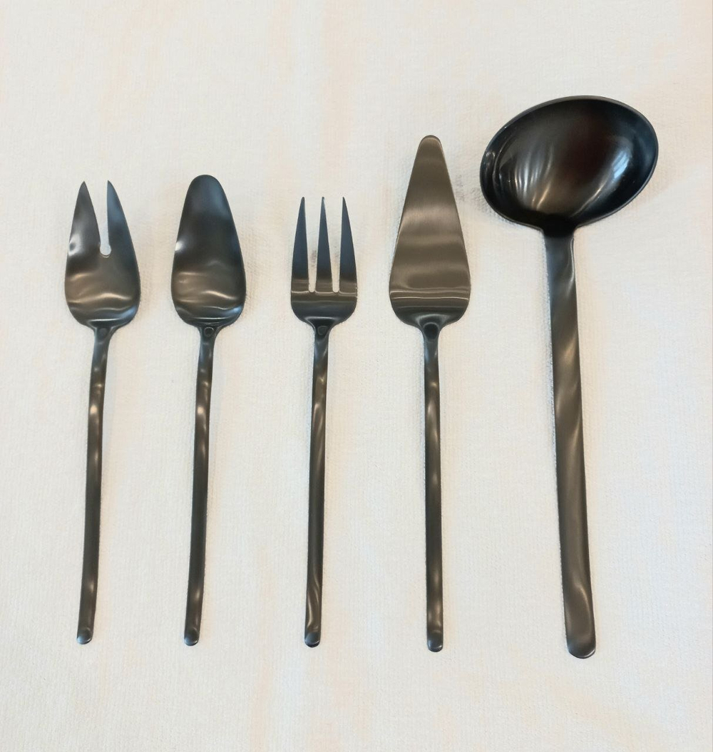 Набор столовых приборов 5шт Herdmar Stick черный матовый