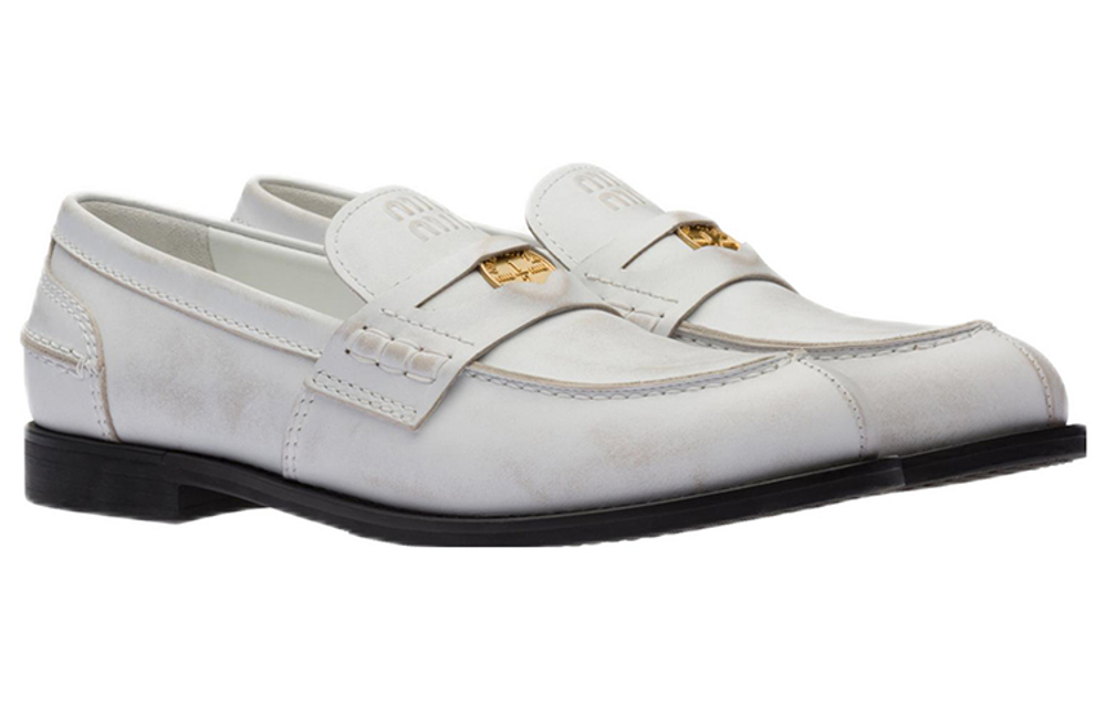 MIU MIU Leather Penny Loafers
