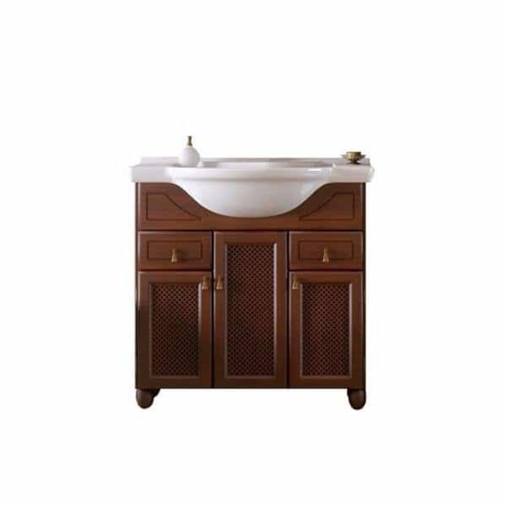 Тумба Тибет 80, цвет нагал с раковиной Dreja Дрея 85