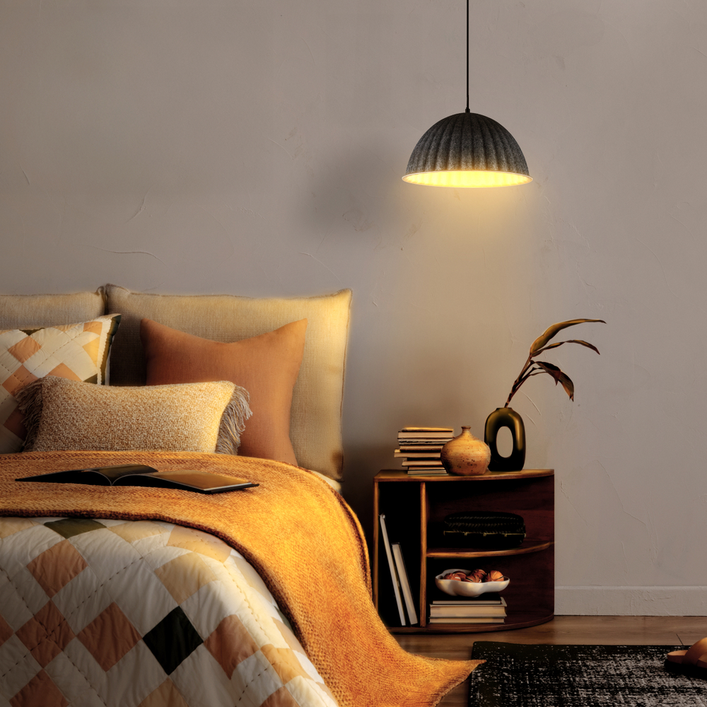 799357 Люстра FENICIA 1х12W (led) E27 ЧЕРНЫЙ/СЕРЫЙ