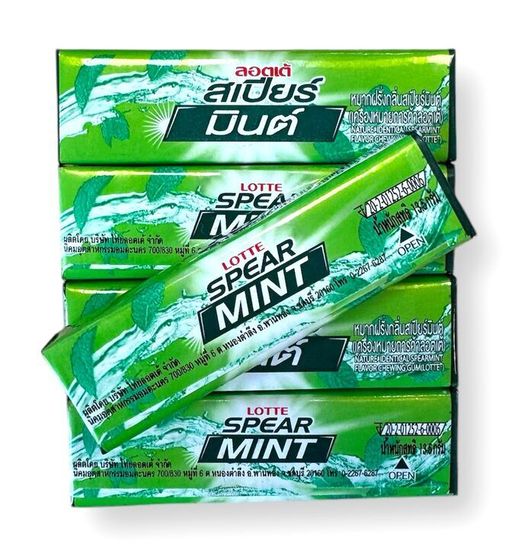 Жевательная резинка LOTTE Spearmint 13,5 г (Таиланд) 🎯 Акция