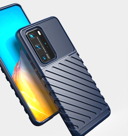 Чехол защитный синего цвета на Huawei P40 Pro, серии Onyx от Caseport