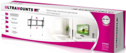Кронштейн для телевизора Ultramounts UM 840T черный 43;-90; макс.70кг настенный наклон