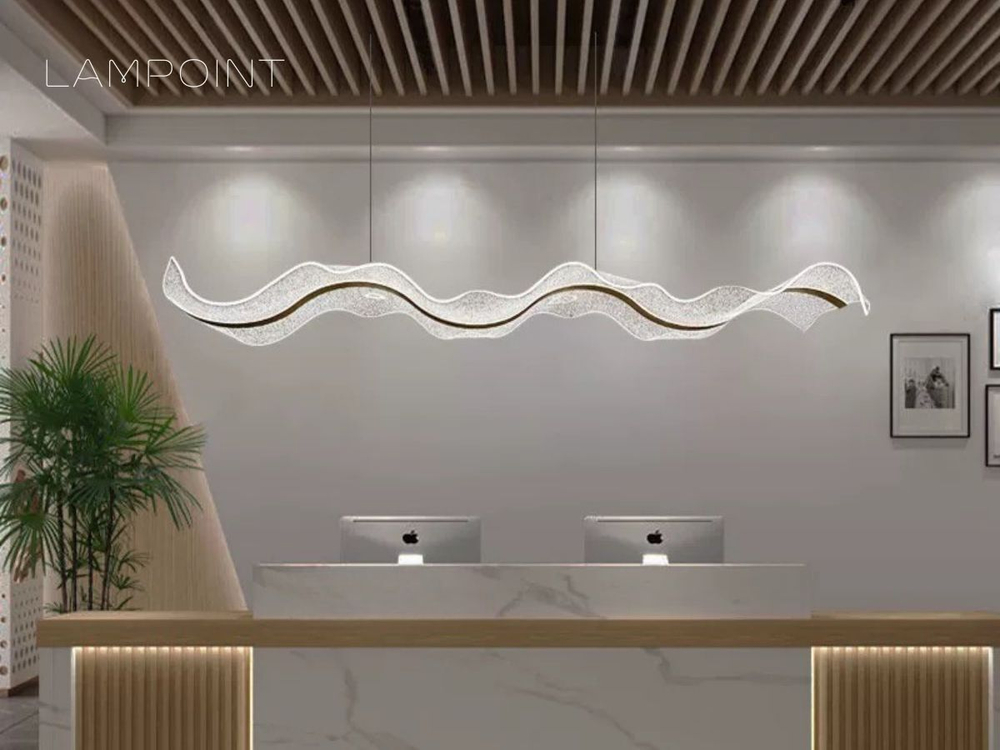 Люстра подвесная светильник светодиодный LED для кухни, гостиной, зала и детской, 60 см