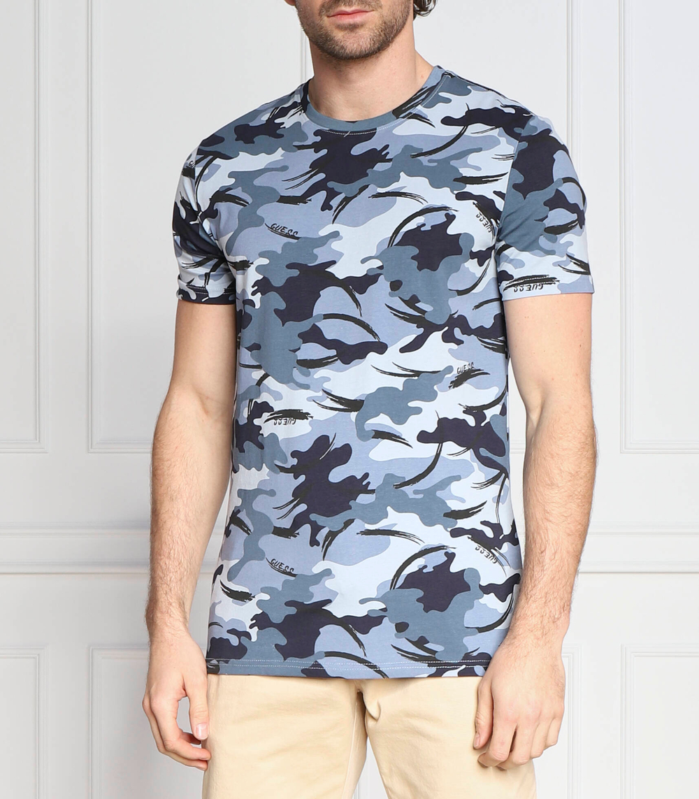 футболка eleazar GUESS - голубой(M3RI04 J1314)