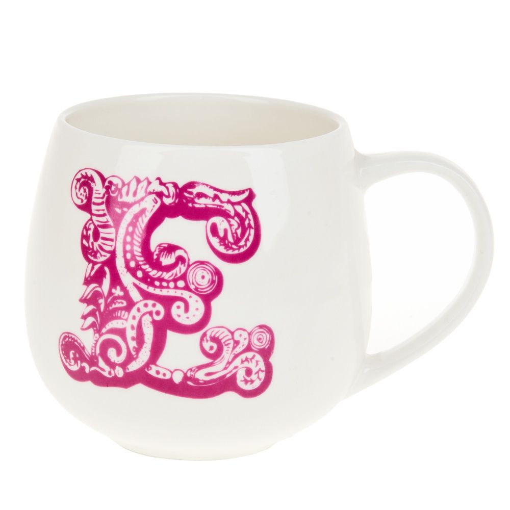 Кружка фарфоровая "Алфавит" v=400мл. (12видов) (min6) (транспортная упаковка)