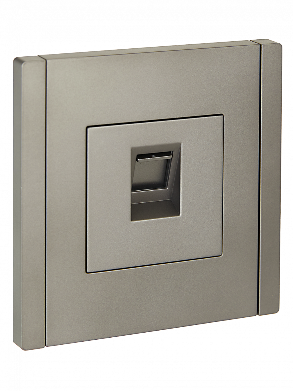 FORTE&PIANO Розетка компьютерная RJ45 кат.6 FP531 сталь IEK