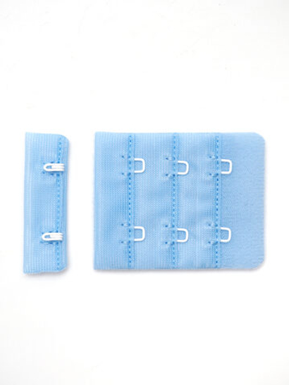 Застёжка для бюстгальтера голубая 2х3 (Латвия)