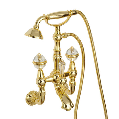 Смеситель для ванной Migliore Cristalia Swarovski 27181  золото
