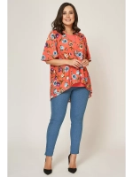 Блузка двухслойная топ + накидка