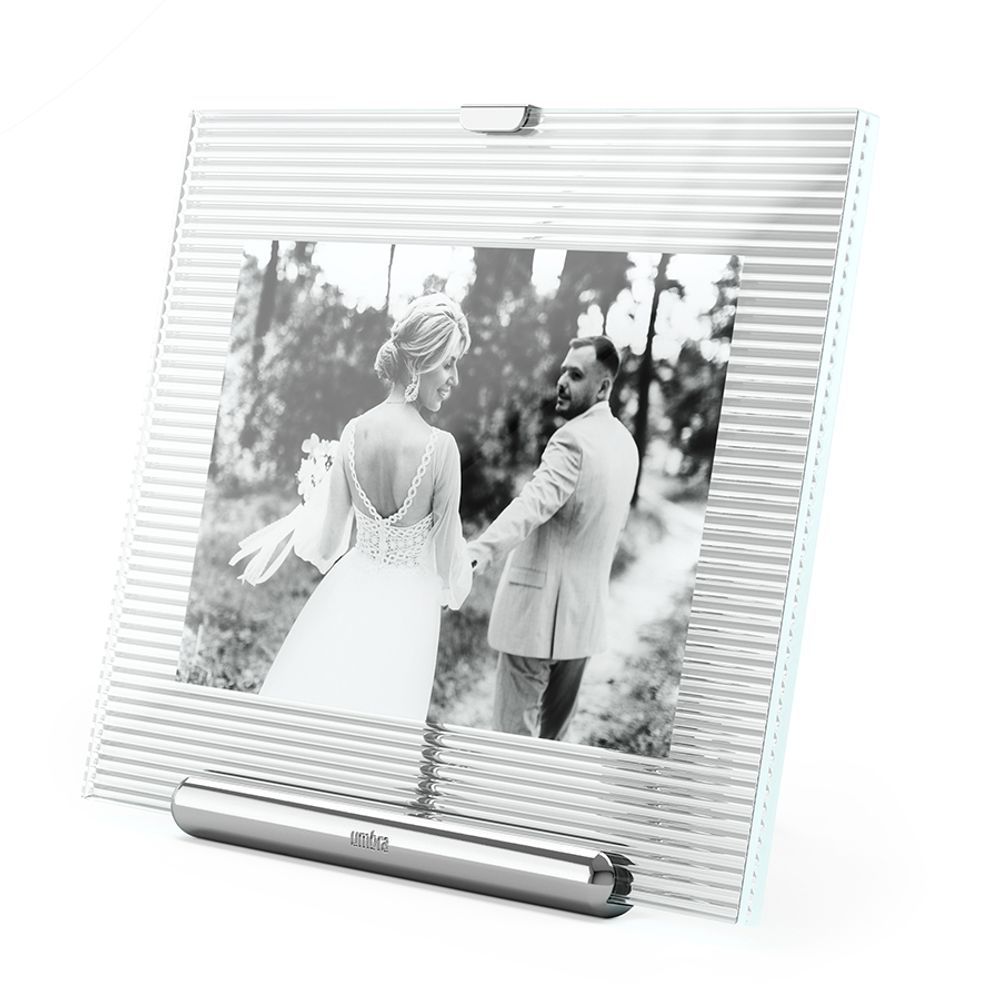 Фоторамка Flute, 16х20 см, хром