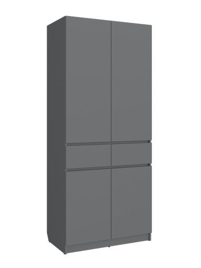 Шкаф РОВЕННА-2 /900*2100*503/ анкор белый / бетон пайн экзотик