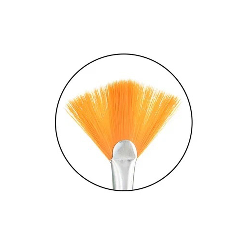 Кисть для рисования Basir художественная, нейлон, веер, № 4,6,8,10, набор из 4 шт