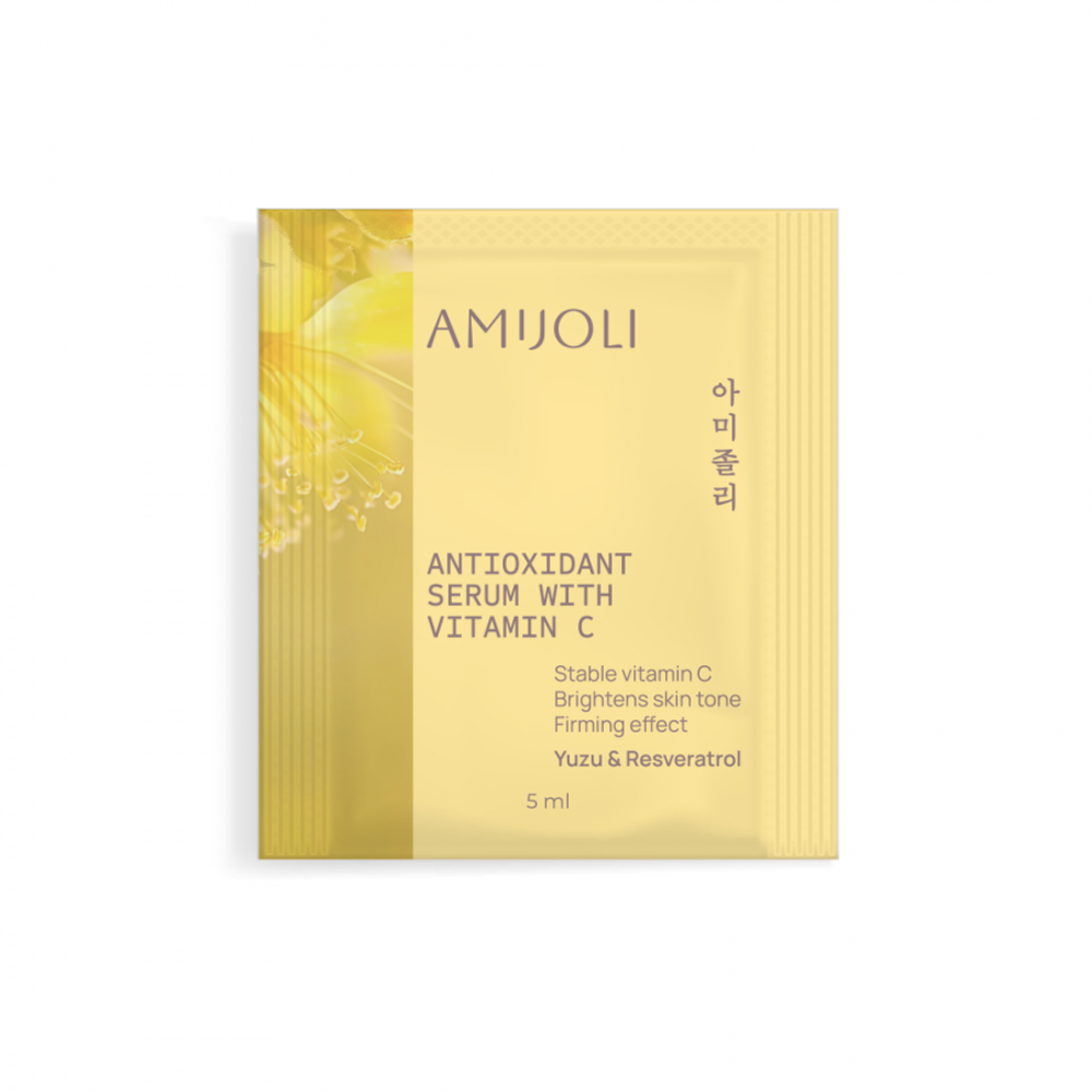 AMIJOLI Antioxidant Serum With Vitamin C Yuzu&Resveratrol [POUCH] Антиоксидантная сыворотка с витамином С, экстрактом юдзу и ресвератролом 5мл