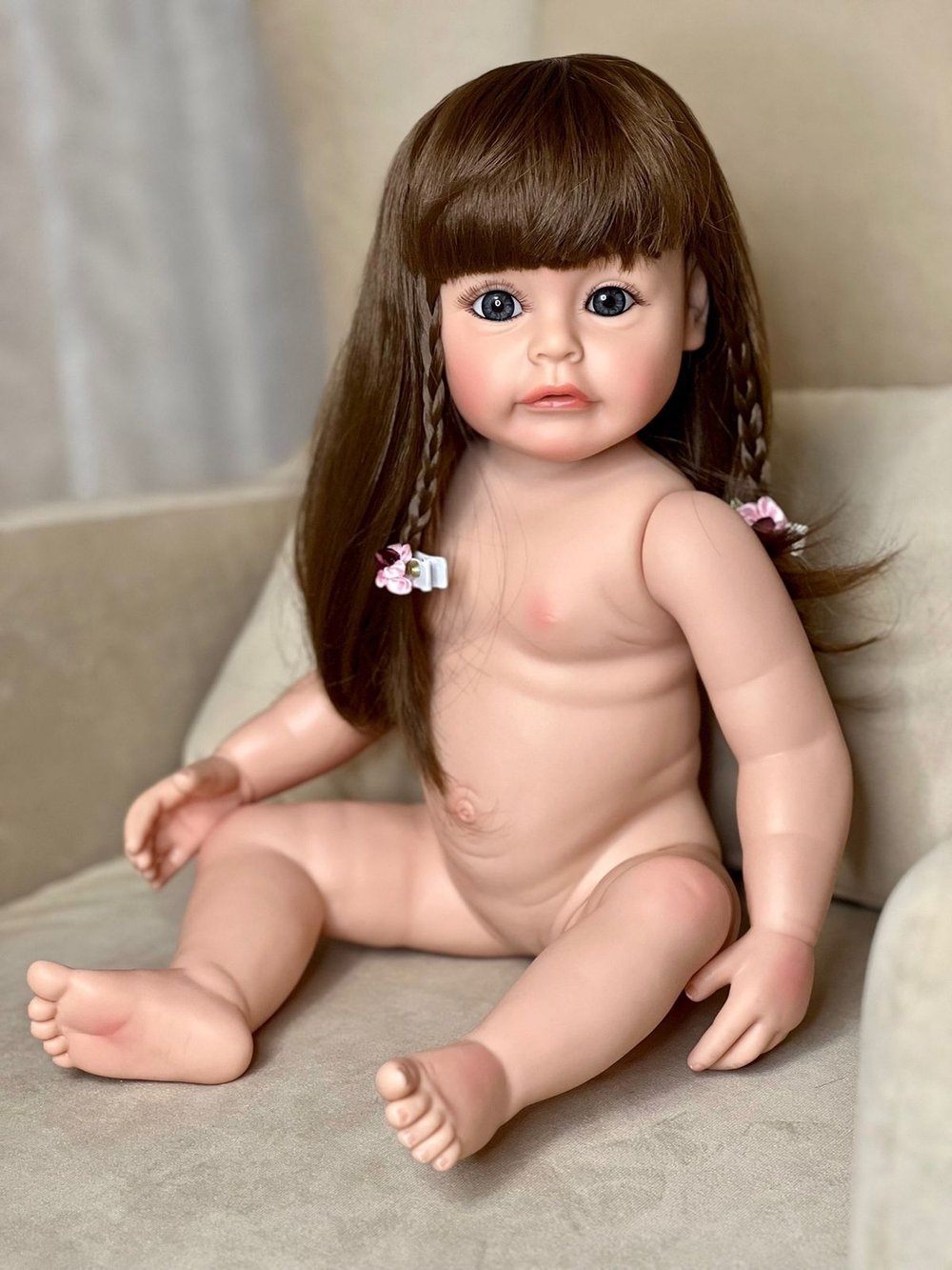 Кукла Реборн виниловая 55см в пакете (FA-108)