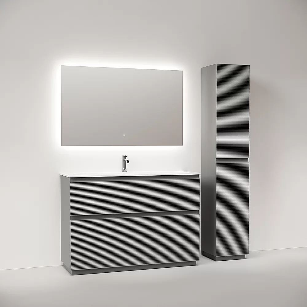 Тумба с раковиной Sancos FOLK Floor FL120FES/CN7017 120 Ergraut soft