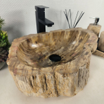 Раковина из окаменелого дерева OD-64689 50*37*15 0176