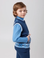 Жилетка вязаная на молнии