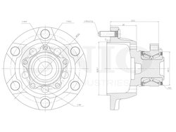 Ступица передняя (с ABS) UNIO HUB-20200