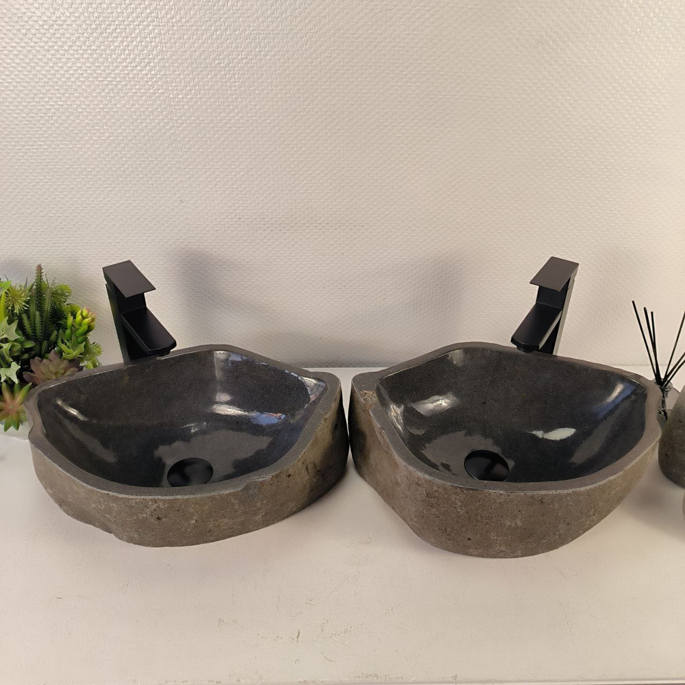 Раковина из речного камня ПАРА! RS-65479 45*33*15 0865