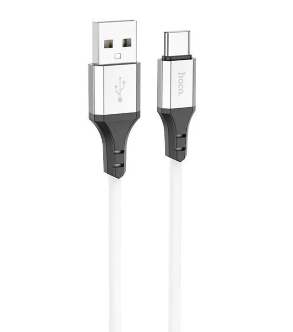 Кабель HOCO X86 USB-Type-C 3A 1м Silicone White
