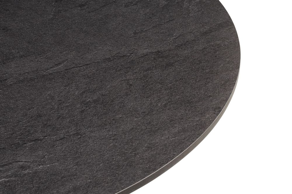 "Тюльпан" стол из HPL круглый Ø70см, цвет "серый гранит"