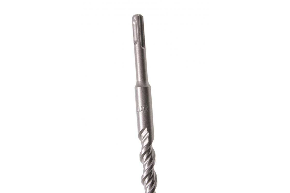 Бур по бетону, двойная спираль, Cobalt W-tip, 16x600 мм, SDS PLUS, серый