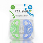 Пустышка Twistshake в наборе из 2 шт. Neon 0-6 м