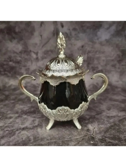 Сахарница керамическая с ложкой