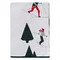 Плед из хлопка с новогодним рисунком let's ski из коллекции new year essential, 130x180 см