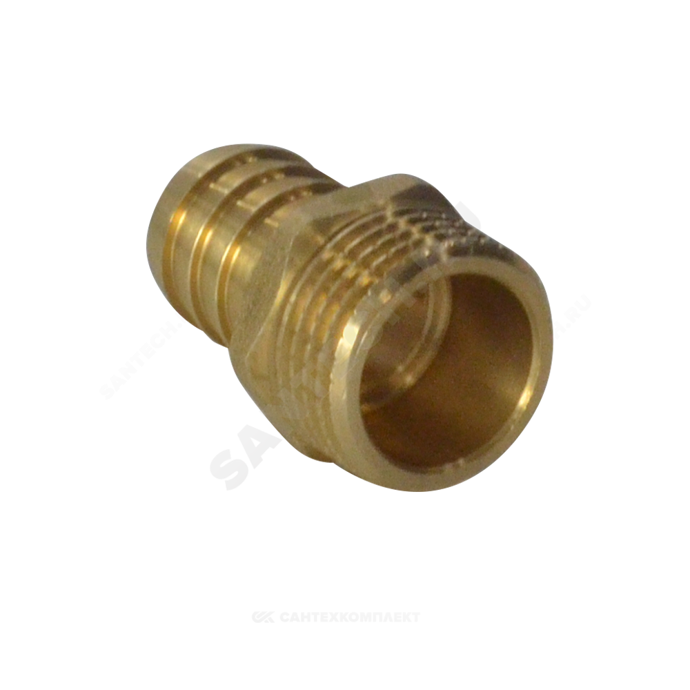 Переходник штуцерный латунь неразъемный для шланга Дн 25х3/4" НР SantechSystems