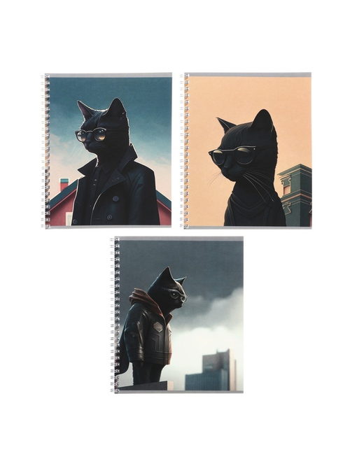 Тетрадь в клетку «Чёрный Кот» 48 л.