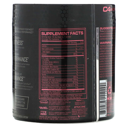 Cellucor, C4 Ultimate Pre-Workout Performance, предтренировочный комплекс, клубника и арбуз, 340 г (11,99 унции)
