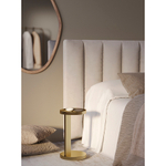 Столик приставной yanis, D25,5 см, золотой